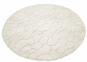 Rundt tæppe \'Cora\' 120cm - Hvid