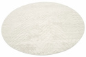 Rundt tæppe \'Wren\' 160cm - Hvid