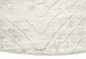 Rundt tæppe \'Wren\' 160cm - Hvid