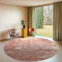 Rund t&aelig;ppe \'Aranga Super Soft Fur\' 120cm - Rosa