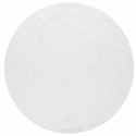 Rund tæppe \'Aranga Super Soft\' 160cm - Hvid