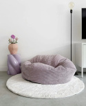Rund tæppe \'Aranga Super Soft\' 160cm - Hvid
