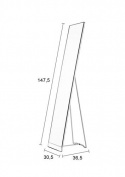 Spejl \'Stand\' - Hvid