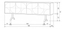 Sidebord \'Draw\' - Mangotræ