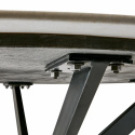 Spisebord \'Milan\' rundt 120cm - Hvid/sort
