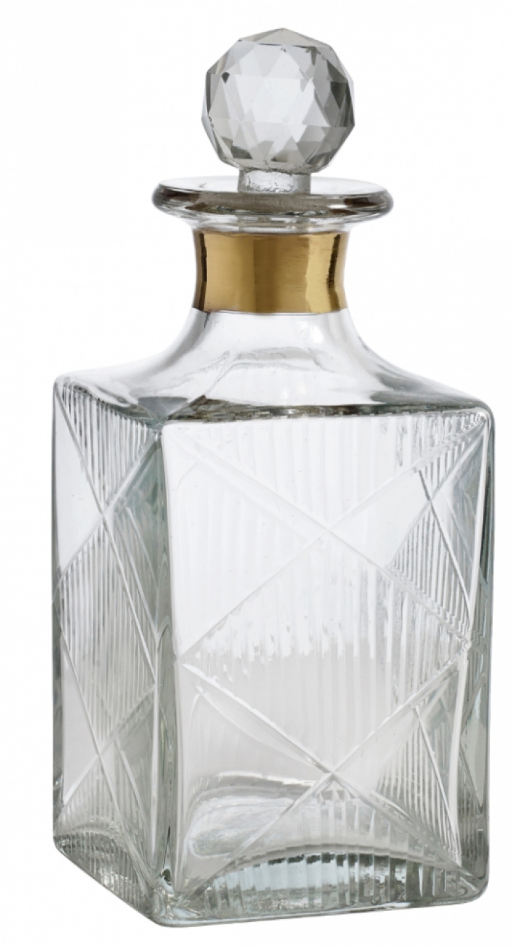 Glaskaraff \'Diamond\' - Guld/Diamant i gruppen Indretning / Dækning & Servering hos Reforma (8194)