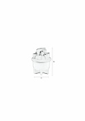 Vase \'Bassin\' S - Hvid