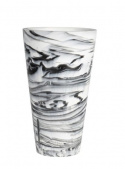 Vase \'Conic\' - Sort/Hvid M