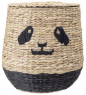 Kurv \'Panda\' - Natur/Sort