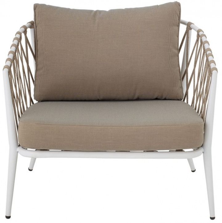 Fåtölj \'Cia\' - Hvid/Brun i gruppen Møbler / Havemøbler / Ude-stole hos Reforma (82050300)