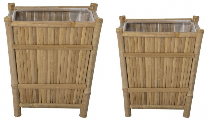2-pack Blomkrukor \'Sole\' - Bambu i gruppen Indretning / Dekoration / Krukker hos Reforma (82052852)