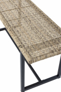Havebænk \'Adilly\' – Natur/Rattan