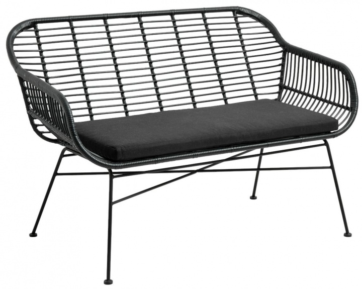 Havemøbelsofa \'Evan\' - Sort i gruppen Møbler / Havemøbler / Udesofaer hos Reforma (8597)