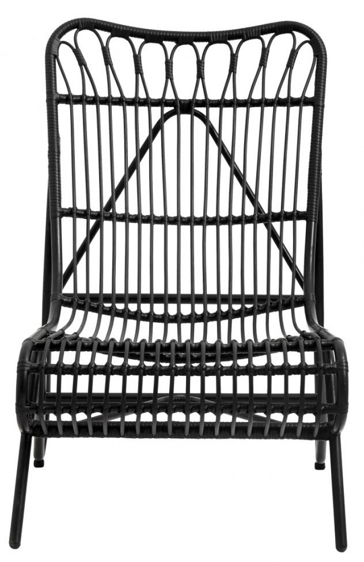 Havemøbelstol \'Evan\' - Sort/Bambus i gruppen Møbler / Havemøbler / Ude-stole hos Reforma (8598)