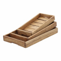 3-pak Træbakke \'Recycled\' - Træ