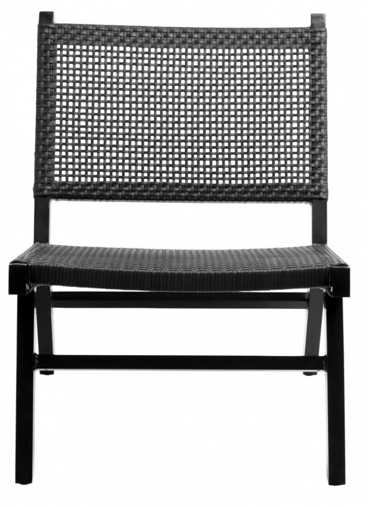 Lounge stol \'Vasai\' - Sort i gruppen Møbler / Havemøbler / Ude-stole hos Reforma (8641)