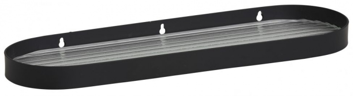 Hylde med glas \'SOTRA\' S - Sort i gruppen Møbler / Hylder & opbevaring / Væghylder hos Reforma (8754)