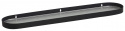 Hylde med glas \'SOTRA\' L - Sort 