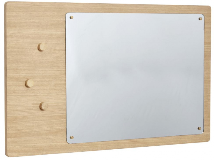 Vægspejl med magneter \'Split\' 80x50cm - Eg i gruppen Indretning / Dekoration / Spejle hos Reforma (881302)