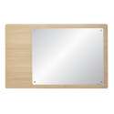 Vægspejl med magneter \'Split\' 80x50cm - Eg 