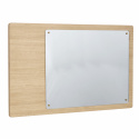 Vægspejl med magneter \'Split\' 80x50cm - Eg 