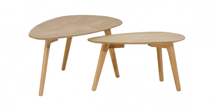 Sofabord \'San Fran\' 2 dele - Eg i gruppen Møbler / Bord / Sofabord hos Reforma (9360-1 oak)