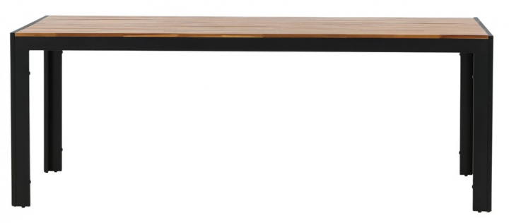 Spisebord \'Birka\' 205x90 cm - Sort i gruppen Møbler / Havemøbler / Havebord hos Reforma (9554-068)