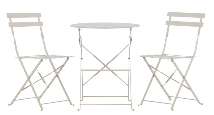 Café sæt \'Nerja\' - Beige i gruppen Møbler / Havemøbler / Uderum hos Reforma (9790-222)