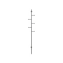 Tøjstativ \'Ljusdal\' 24cm - Sort