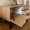 TV-b&aelig;nk \'Grant\' - Eg/Jern