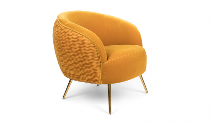 Lænestol \'So curvy\' - Ockra i gruppen Møbler / Sidde møbler / Lænestole hos Reforma (BM31010)