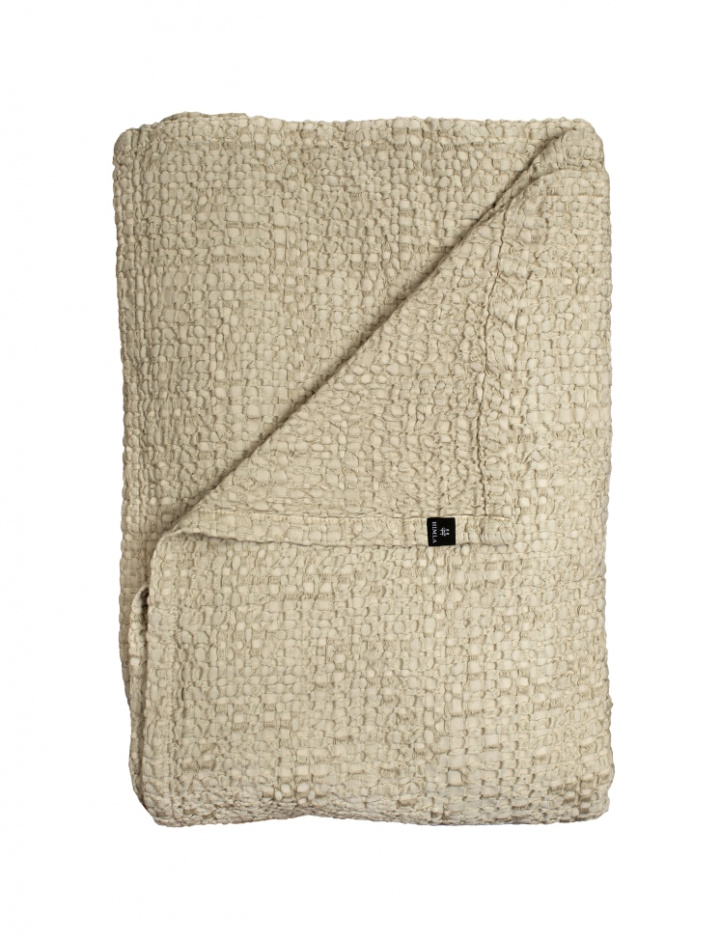 Sengetæppe \'Dani\' 260x260 - Beige i gruppen Indretning / Tekstiler / Overkast hos Reforma (Be23208-00217-2205)