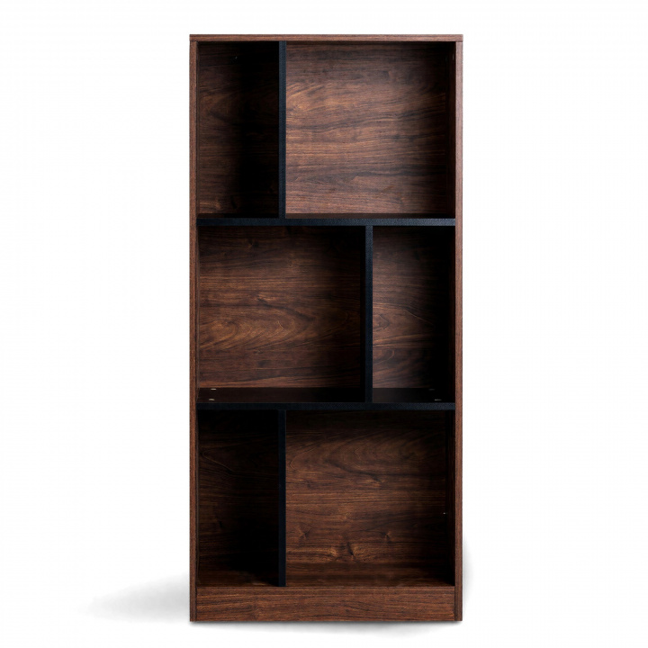 Bogreol \'Colin\' 60x129 - Valn&oslash;d/Sort i gruppen Møbler / Hylder & opbevaring / Bogreoler hos Reforma (COLINBS05)