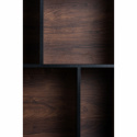 Bogreol \'Colin\' 60x129 - Valnød/Sort