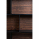 Bogreol \'Colin\' 118x129 - Valnød/Sort