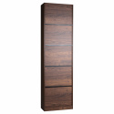 Bogreol \'Colin\' 60x210 - Valnød/Sort