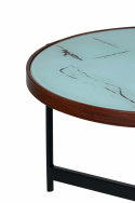 Sofabord \'Marble\' 2 dele - Sort/Hvid