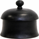 Smukt sort træetui \'Ozzi\' L - Træ