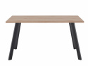 Spisebord \'Klassisk\' 140x80cm - Sort/Eg