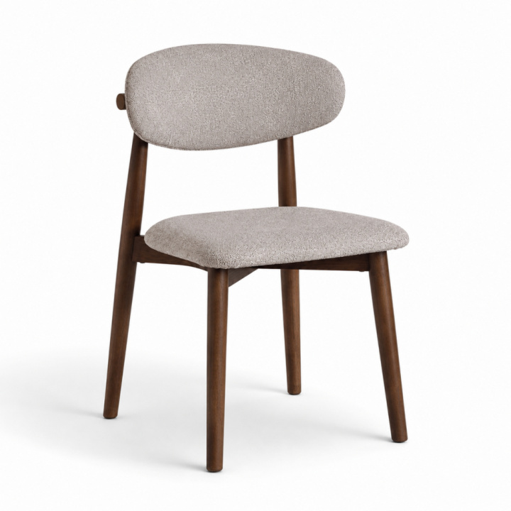 Stol \'Milo\' - Valnød/Grå i gruppen Møbler / Sidde møbler / Stole hos Reforma (DC0001-walnut)