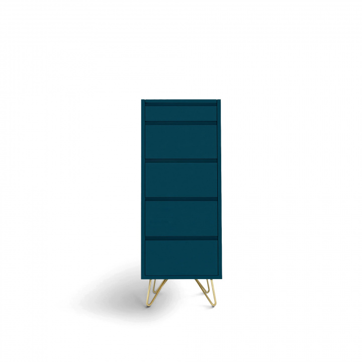Kommode \'Elle\' 45x110 - Turkis/Messing i gruppen Møbler / Hylder & opbevaring / Kommoder hos Reforma (ELLECD01-green)
