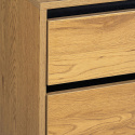 Kommode \'Elle\' 90x90 - Eg/Sort