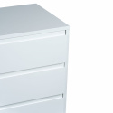 Kommode \'Elle\' 120x70 - Hvid/Messing