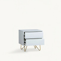 Natteskab \'Elle\' - Hvid/Messing
