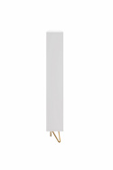 Sko skab \'Elle\' - Hvid/Messing