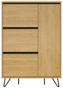 Sko skab \'Elle\' - Eg/Sort