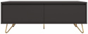 TV-bænk \'Elle\' - Sort/Messing