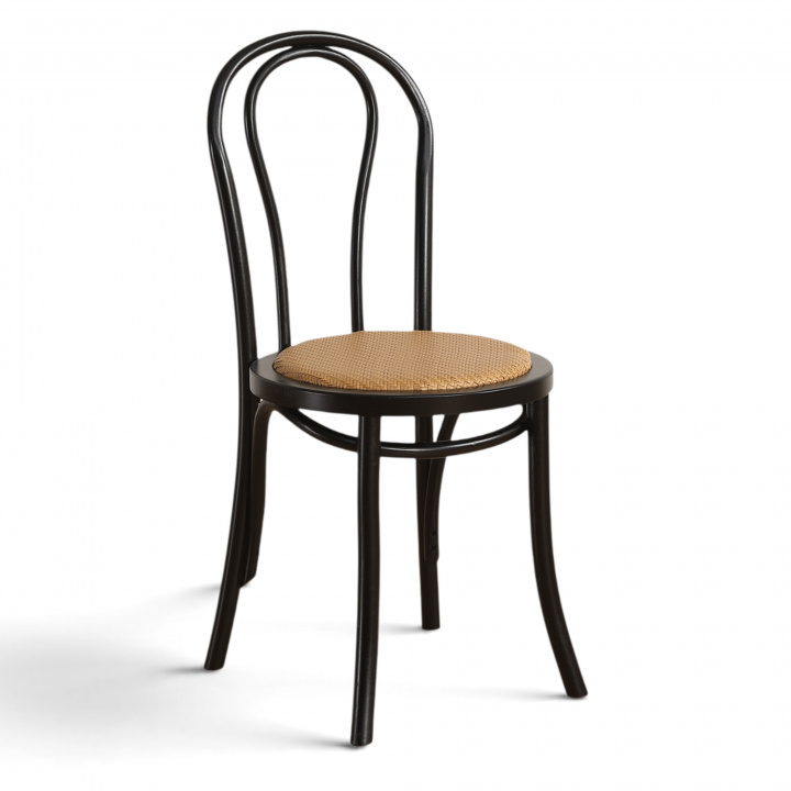 Stol \'Bistro\' - Rattan/Sort i gruppen Møbler / Sidde møbler / Stole hos Reforma (FC19-Black)