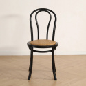 Stol \'Bistro\' - Rattan/Sort