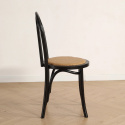 Stol \'Bistro\' - Rattan/Sort